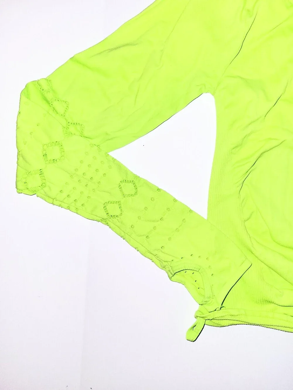 NWOT Free People Movement Good Karma Seamless Lightweight Hoodie XS/Small Neon